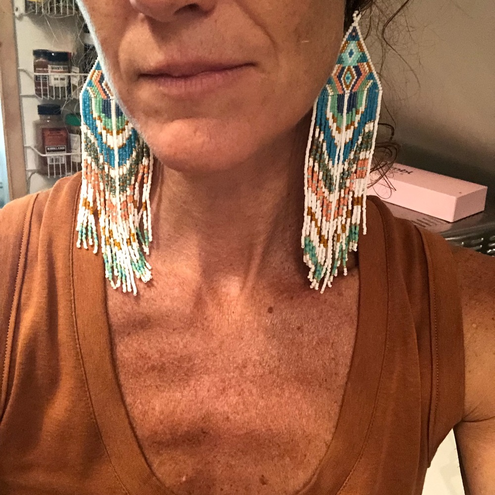 Brand NEW beaded earrings